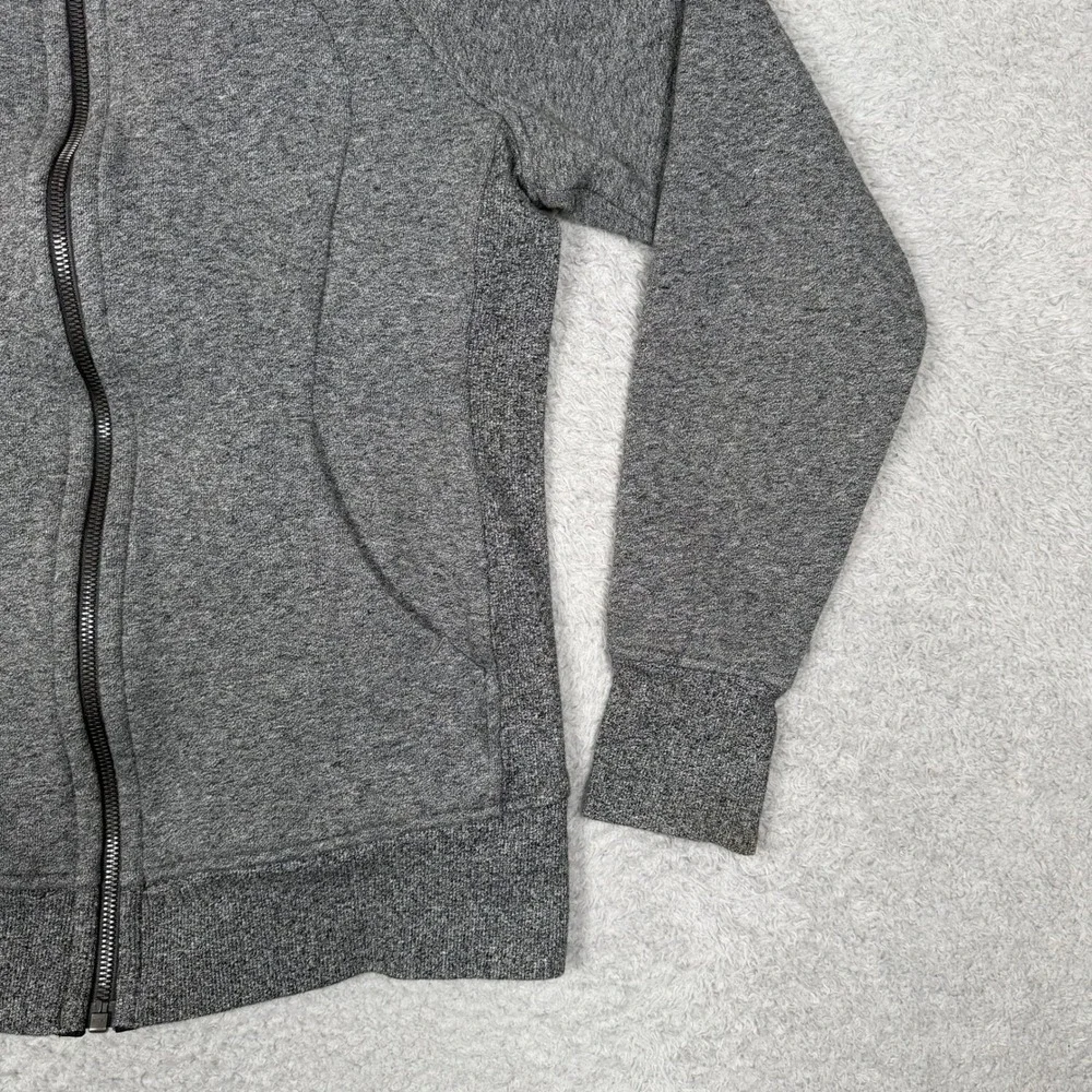 Lululemon Scuba Hoodie Full Zip Heathered Grey Size 8 Thumbholes W4250S